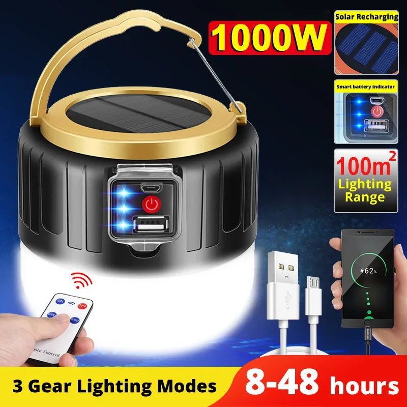 Photocell Outdoor Lighting - LED solaire Camping lumière batterie externe