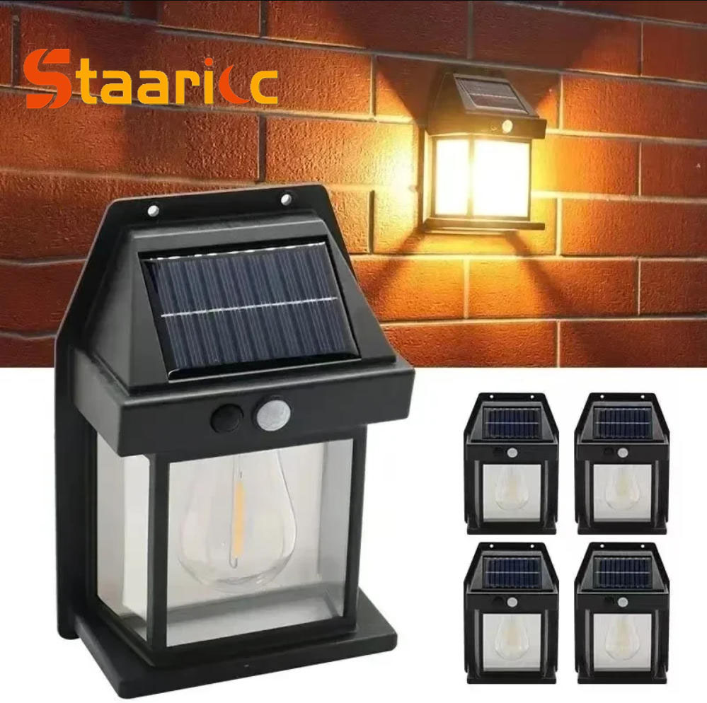Outdoor Lighting On House - Lampe murale solaire extérieure en tungstène