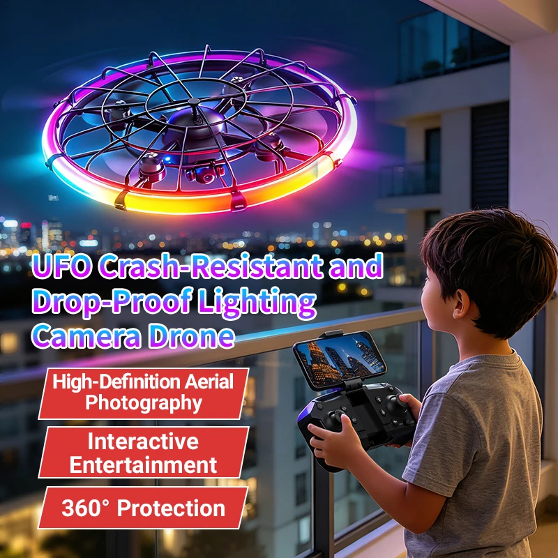 Outdoor Lighting Battery Powered - Drone RC JJRC H145 UFO avec