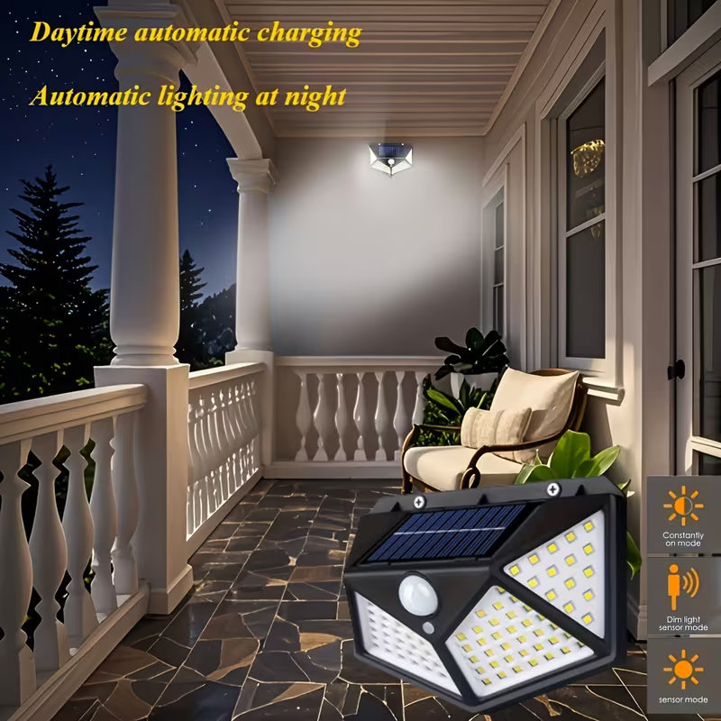 Lampe solaire murale à 100 LED - Outdoor Lighting Experts avis et prix