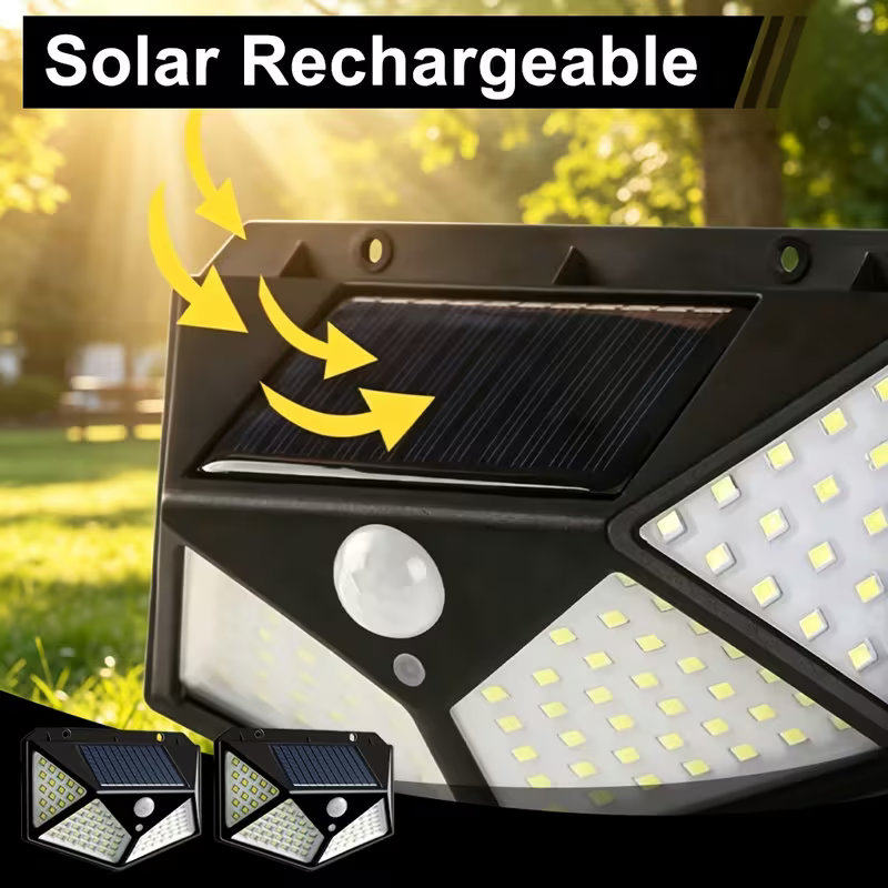 Lampe solaire murale à 100 LED - Outdoor Lighting Experts avis et prix