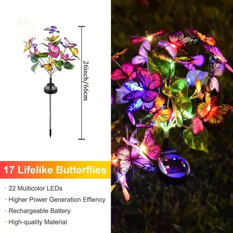 Le jardin solaire de papillon  - Photocell Outdoor Lighting avis et prix