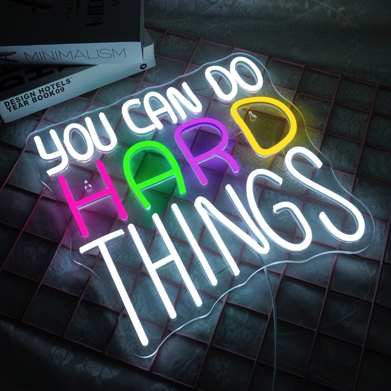 Panneau néon « You Can Do Hard - Outdoor Lighting Quotes avis et prix