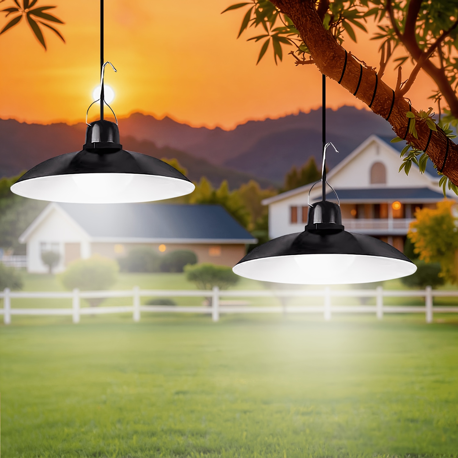 1pc Lampe Solaire Suspendue Ex - Outdoor Lighting Chandelier avis et prix