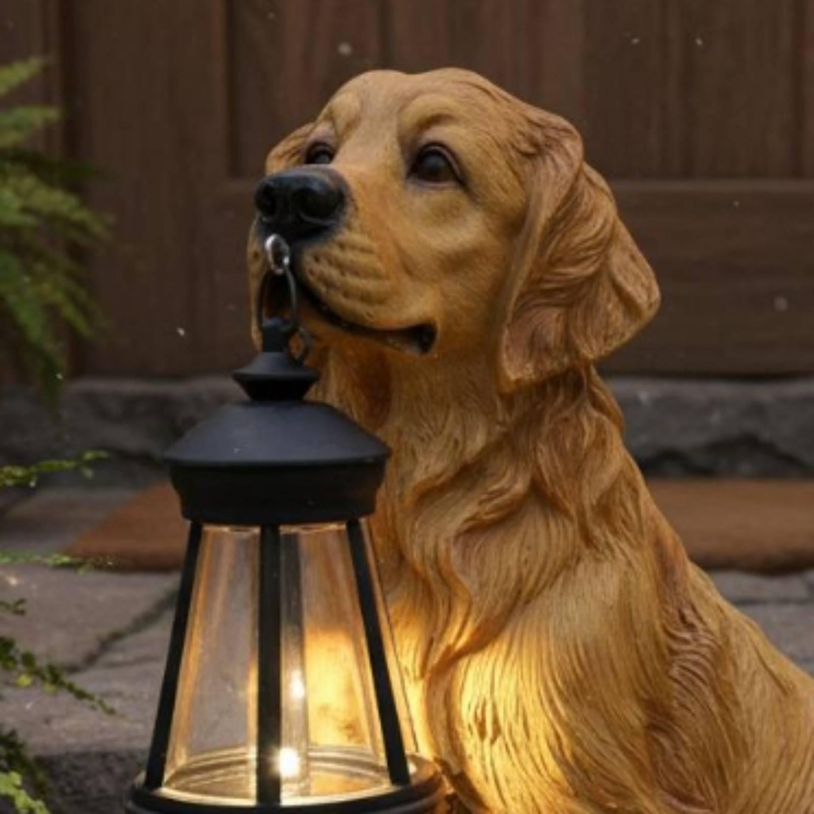 Sculpture de chien en résine d - Hanging Outdoor Lighting avis et prix